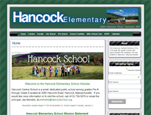 Tablet Screenshot of hancockschool.org